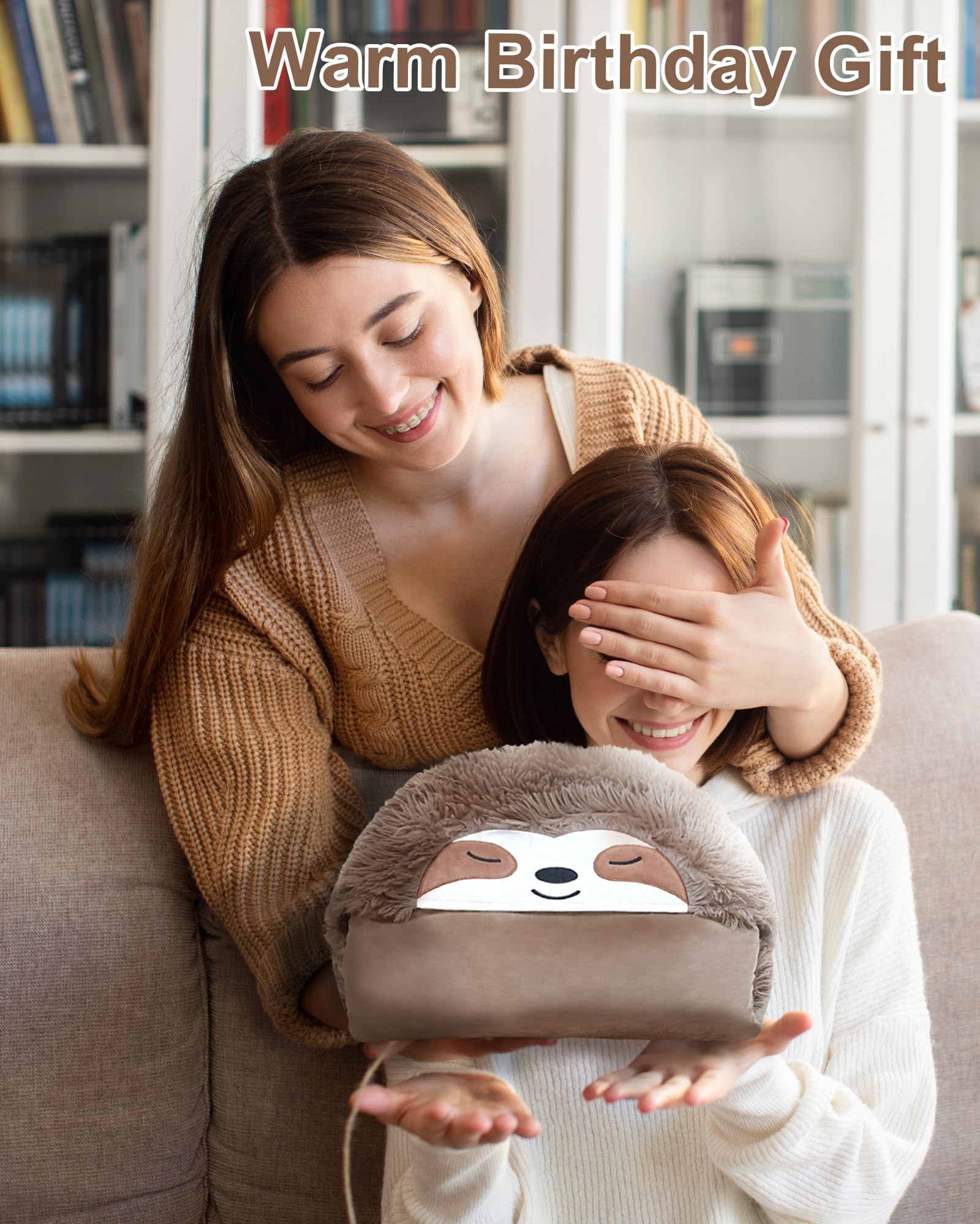 TOYSYM sloth blanket scale with ruler illustrating true dimensions and fit