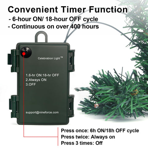 TQS battery box and timer showing easy setup and hands-free schedule