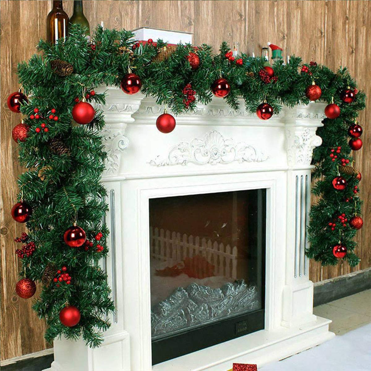 TQS garland draped on mantel creating cozy holiday atmosphere benefit