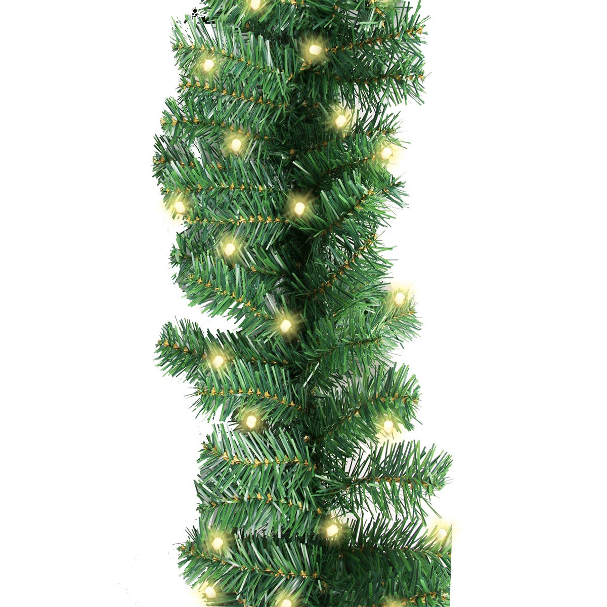 TQS garland next to chair illustrating 10ft scale and coverage