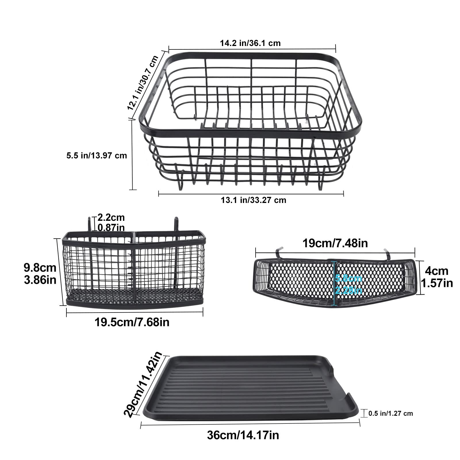 TQVAI full-mesh utensil holder close-up keeping cutlery upright and draining