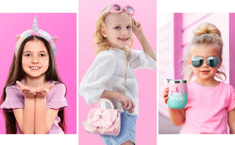 Trabuono small unicorn backpack worn by child for school or travel convenience