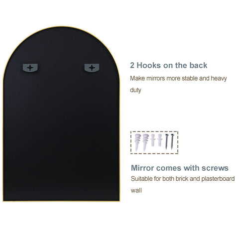 TRAHOME mirror leaning on tabletop to show scale and versatile placement options