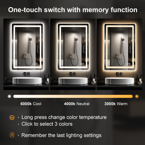 TRAHOME touch controls detail showing easy adjustment and memory function benefit