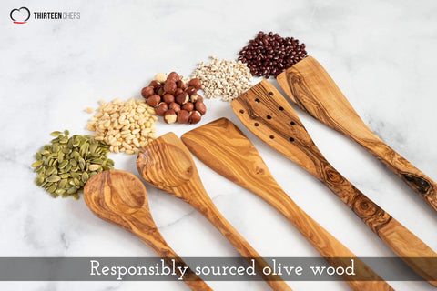 Thirteen Chefs Tramanto corner spoon edge showing precise scraping advantage