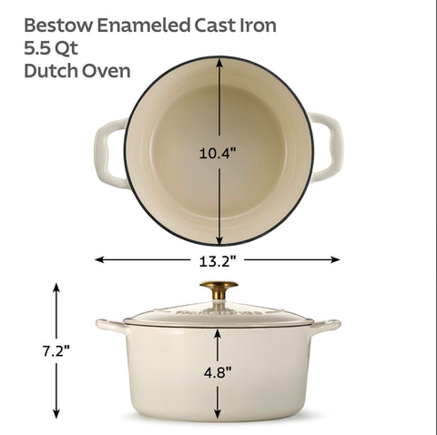 Tramontina Bestow on stovetop simmering stew, demonstrating even heat and cook reliability
