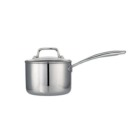 Tramontina close-up of riveted stainless handle for secure comfortable grip