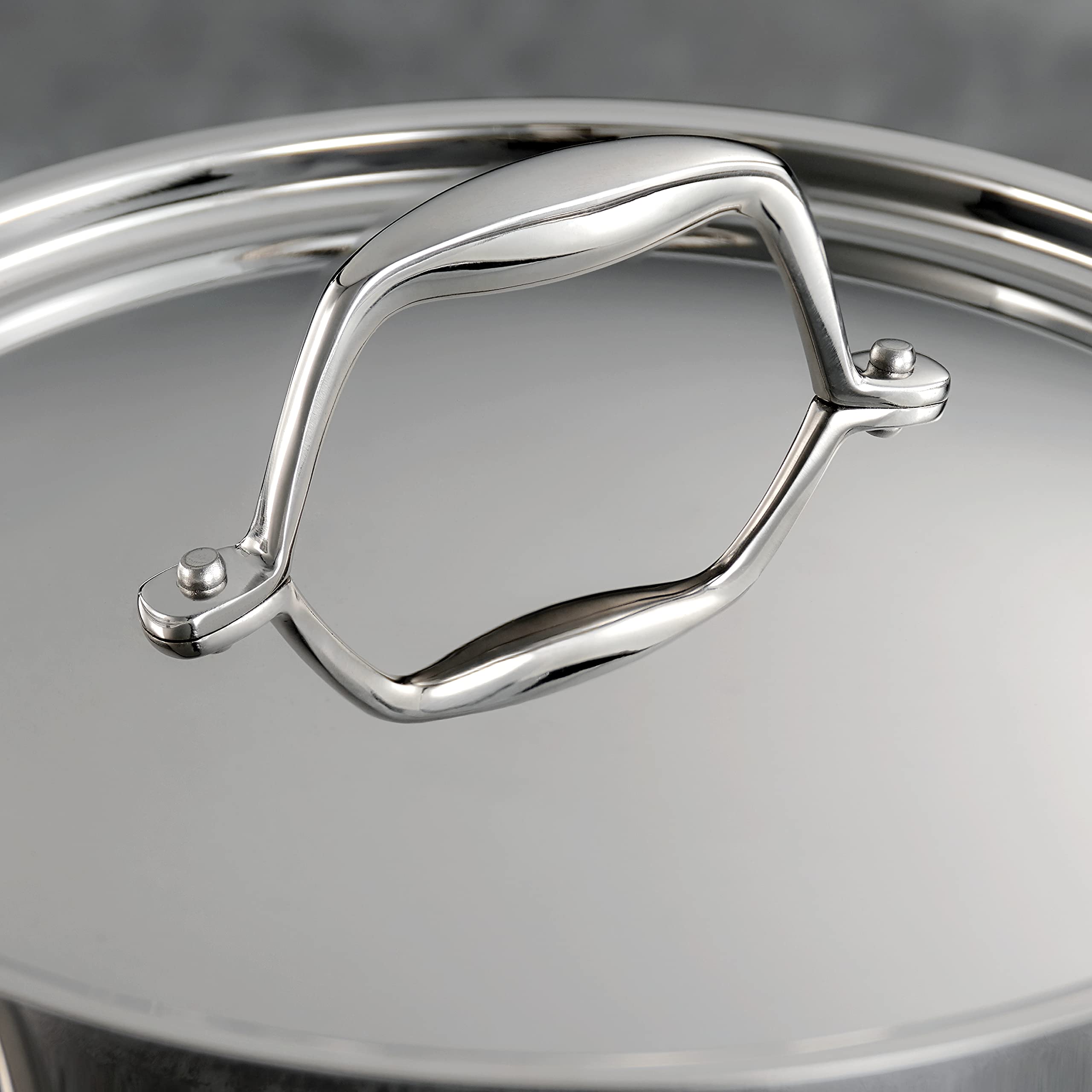 Tramontina saucepan on induction cooktop demonstrating broad compatibility