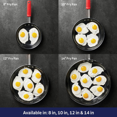 Tramontina frying pan in bright kitchen lifestyle scene illustrating daily usefulness