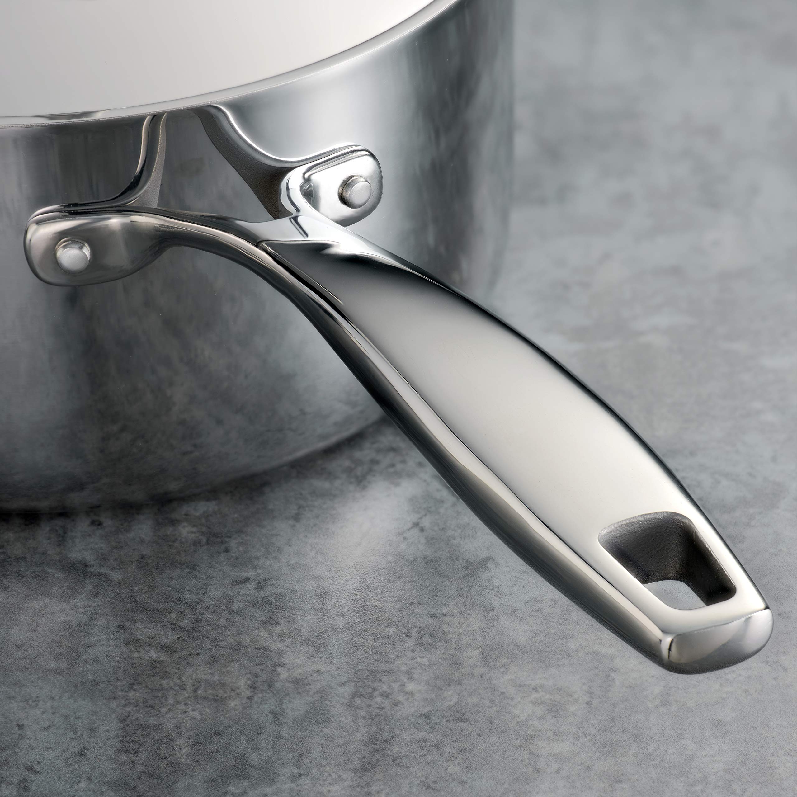 Tramontina frying pan on induction cooktop showing compatibility and fast heating
