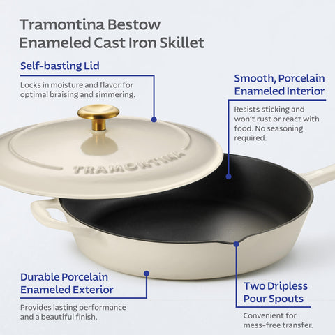 Tramontina sturdy handles and stainless-steel knob for safe lifting benefit
