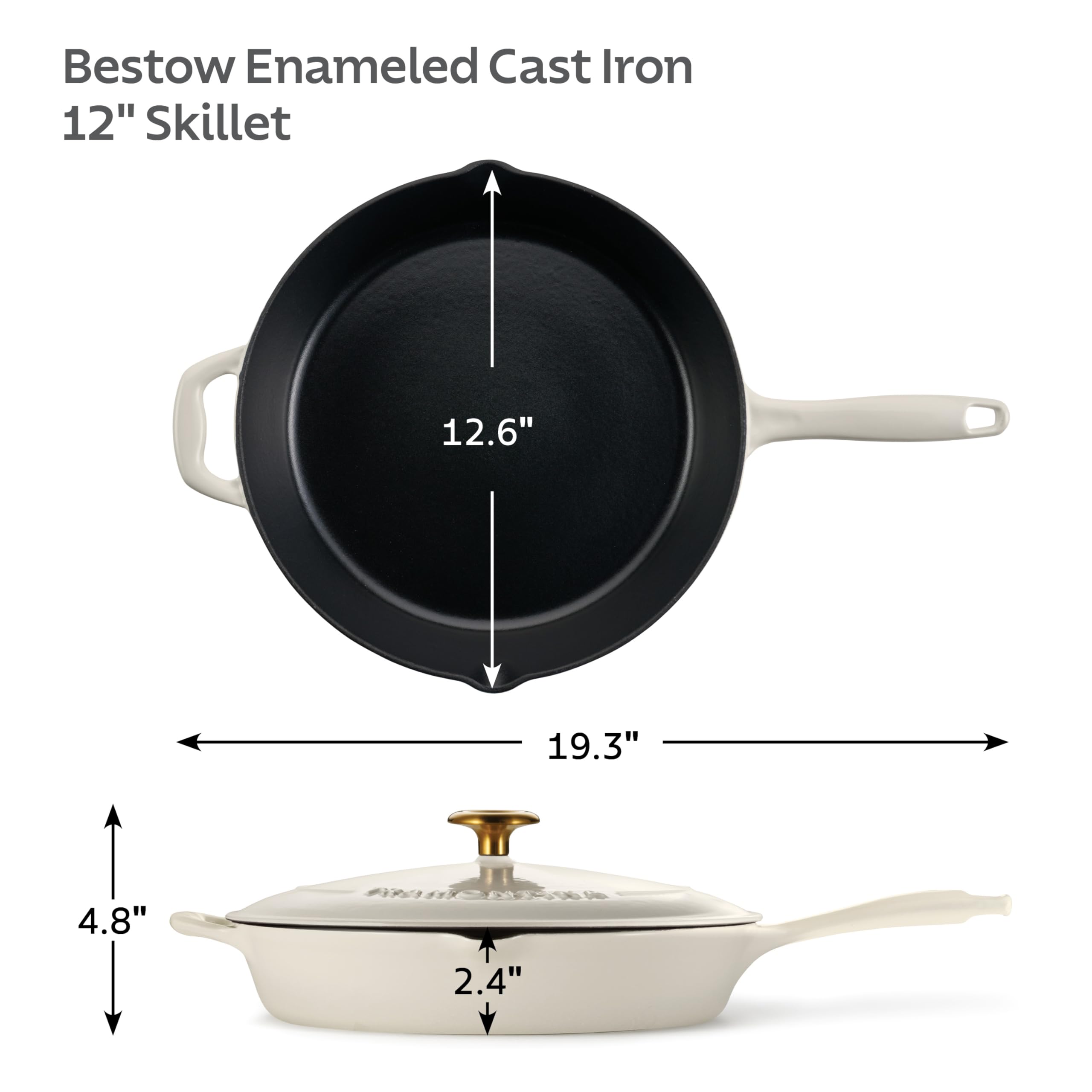 Tramontina lid close-up highlighting condensation ridges for moist cooking benefit