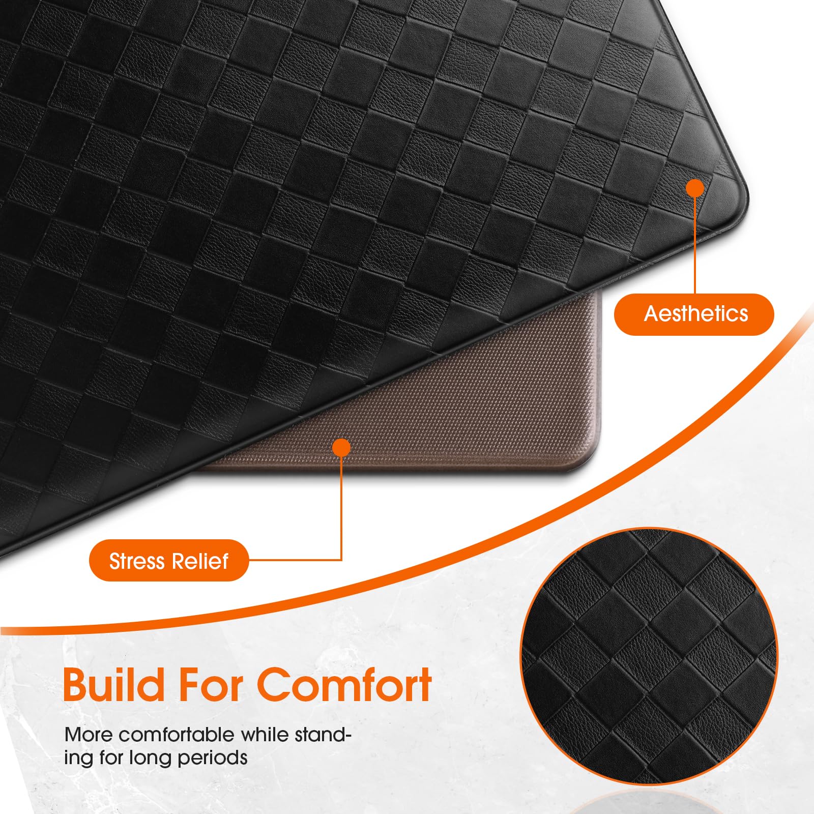 TranquilRelax edge and seam detail showing quality finish and beveled safety edge