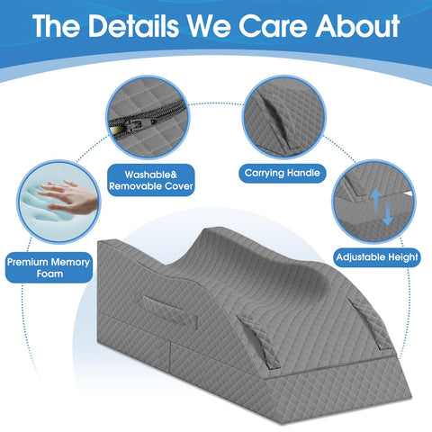 TranquilRelax in use on bed elevating legs to reduce swelling and discomfort
