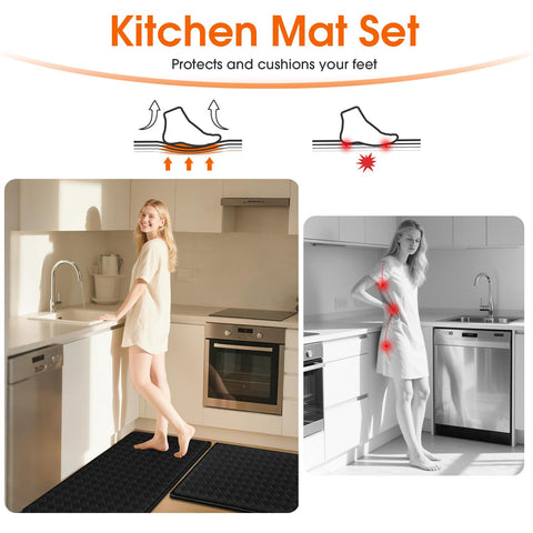 TranquilRelax mat placed at a sink showing spill resistance and easier standing during tasks