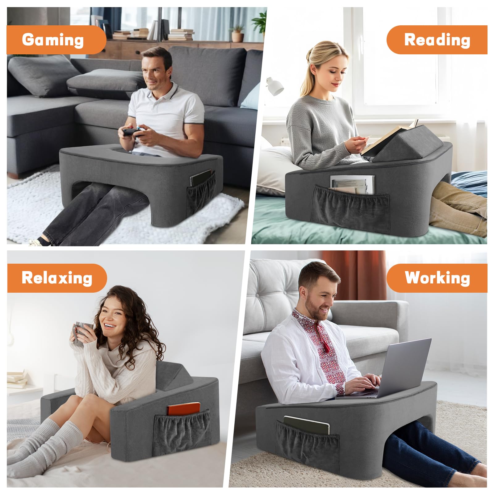 TranquilRelax next to a book showing size and usable surface area benefit