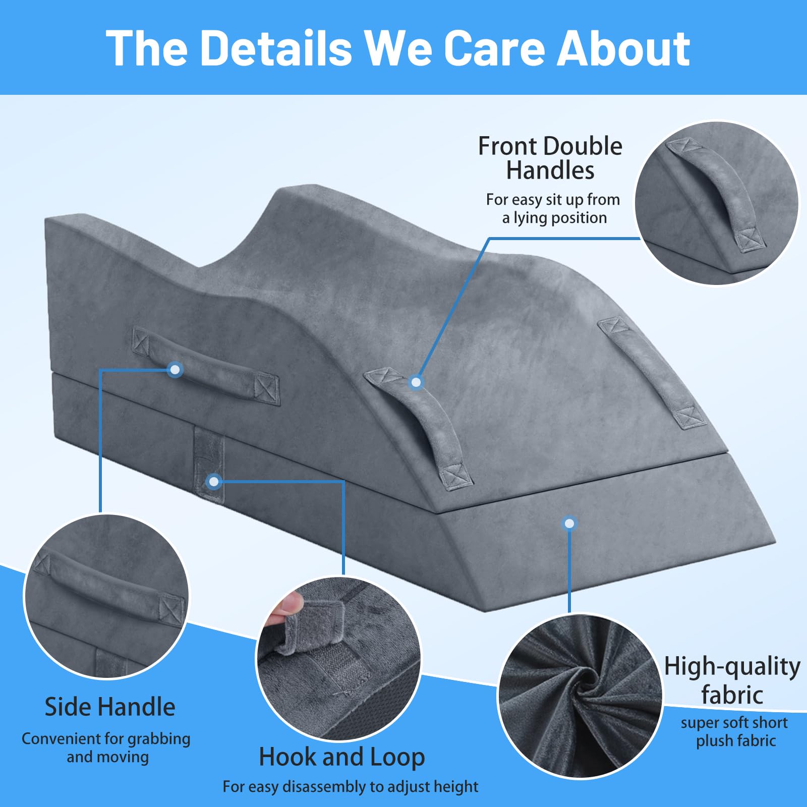 TranquilRelax visible side and front handles for easy repositioning and transport