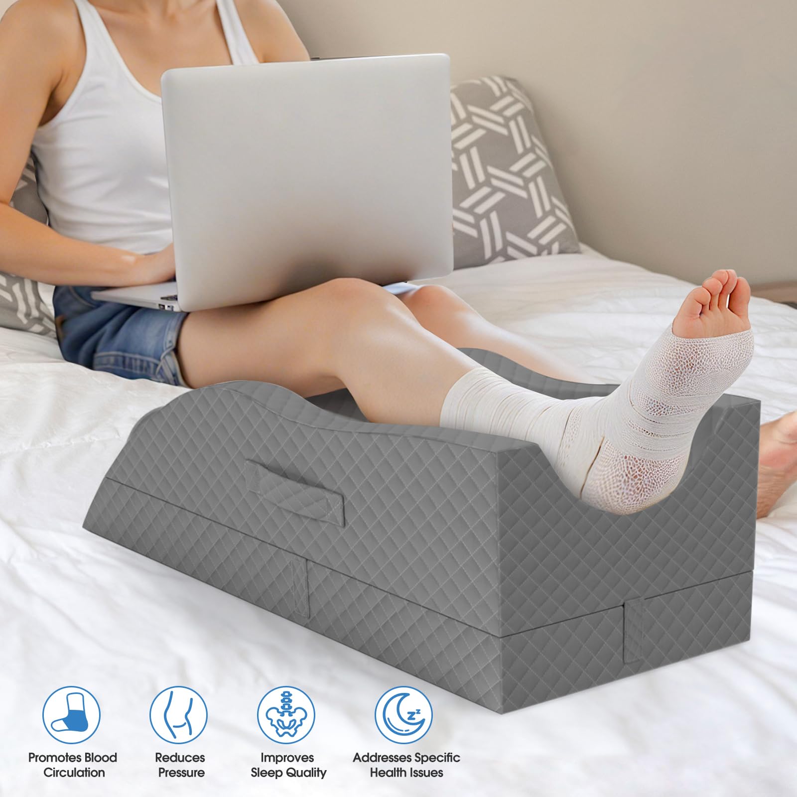 TranquilRelax removable cover zipper detail for easy cleaning and care