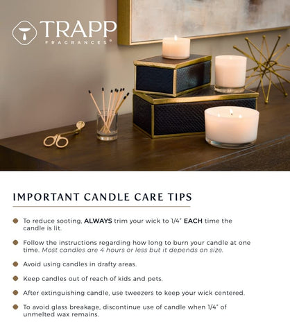 Trapp seasonal signature box and white vessel ready for gifting with premium presentation benefit
