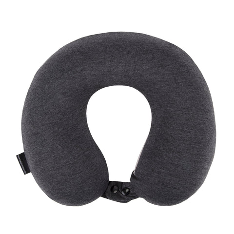 Travelon charcoal interlocking ends detail showing secure fastening benefit