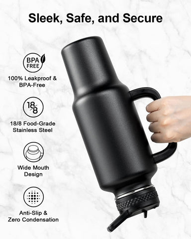Trebo straw and spout lids shown together for versatile leakproof drinking