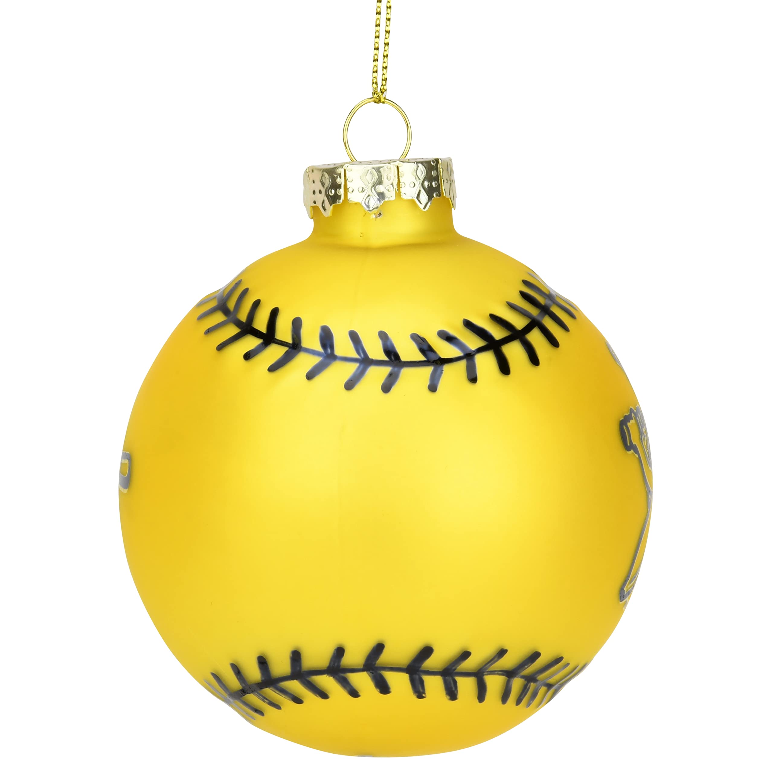 Tree Buddees Banana Ball hanging on a holiday tree adding playful team spirit to decorations