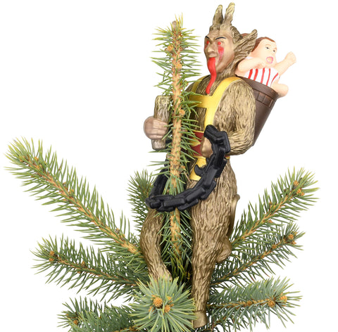 Tree Buddees Krampus side profile displaying sculpted horns and lightweight design