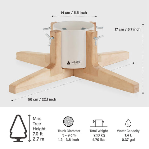 Tree Nest fastener and included wrench for easy onetime assembly