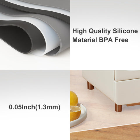 Treerit smooth underside detail demonstrating secure grip on countertop for non-slip use