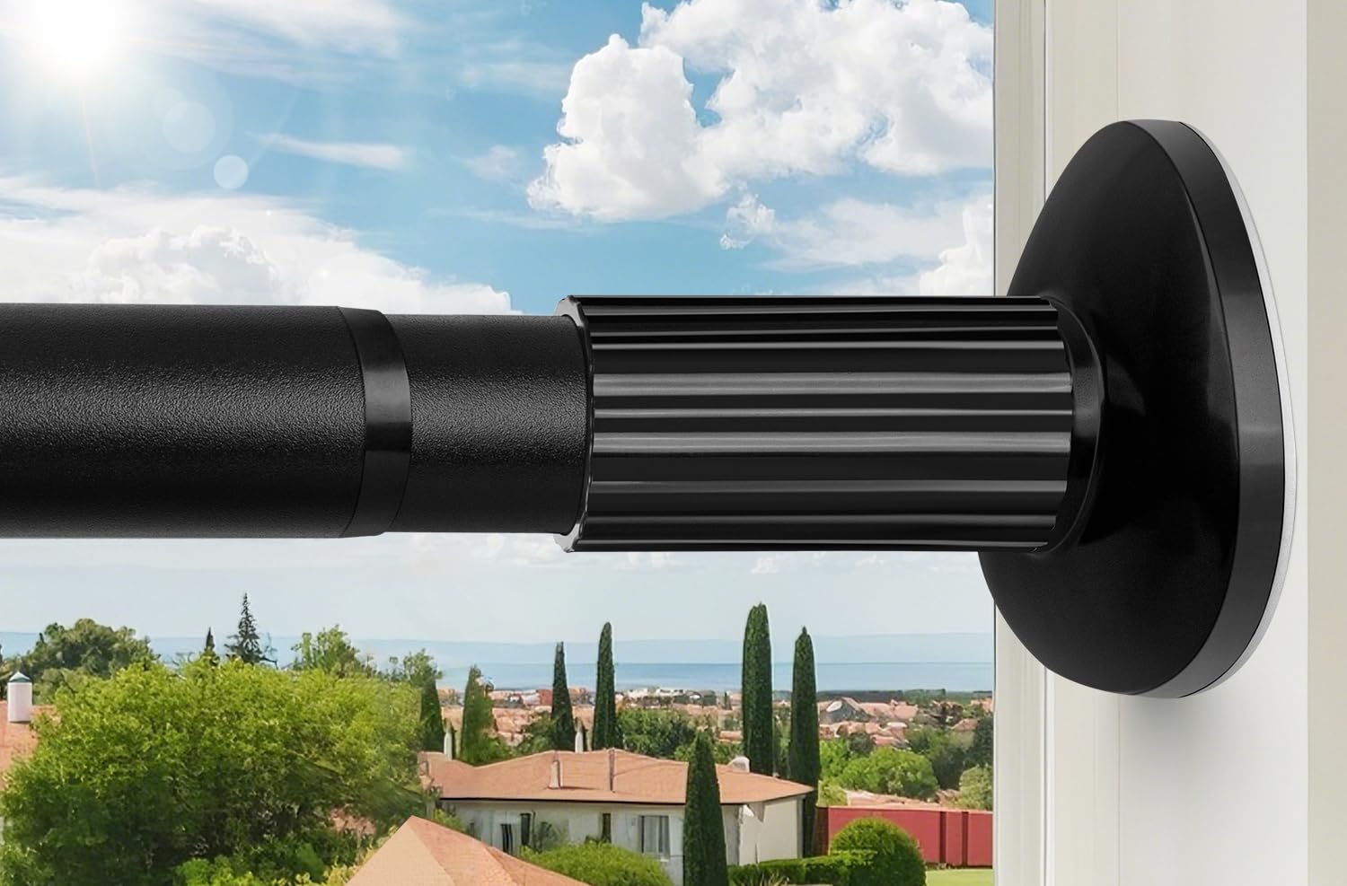 Treije front view full-length rod showing clean black finish and fit benefit