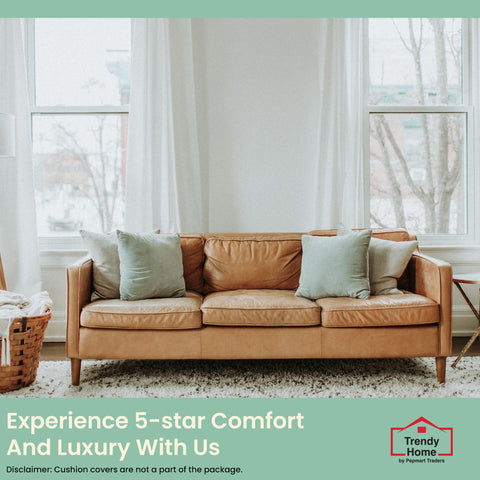 Trendy Home pillows on a bed setting showing cohesive decor and instant room refresh