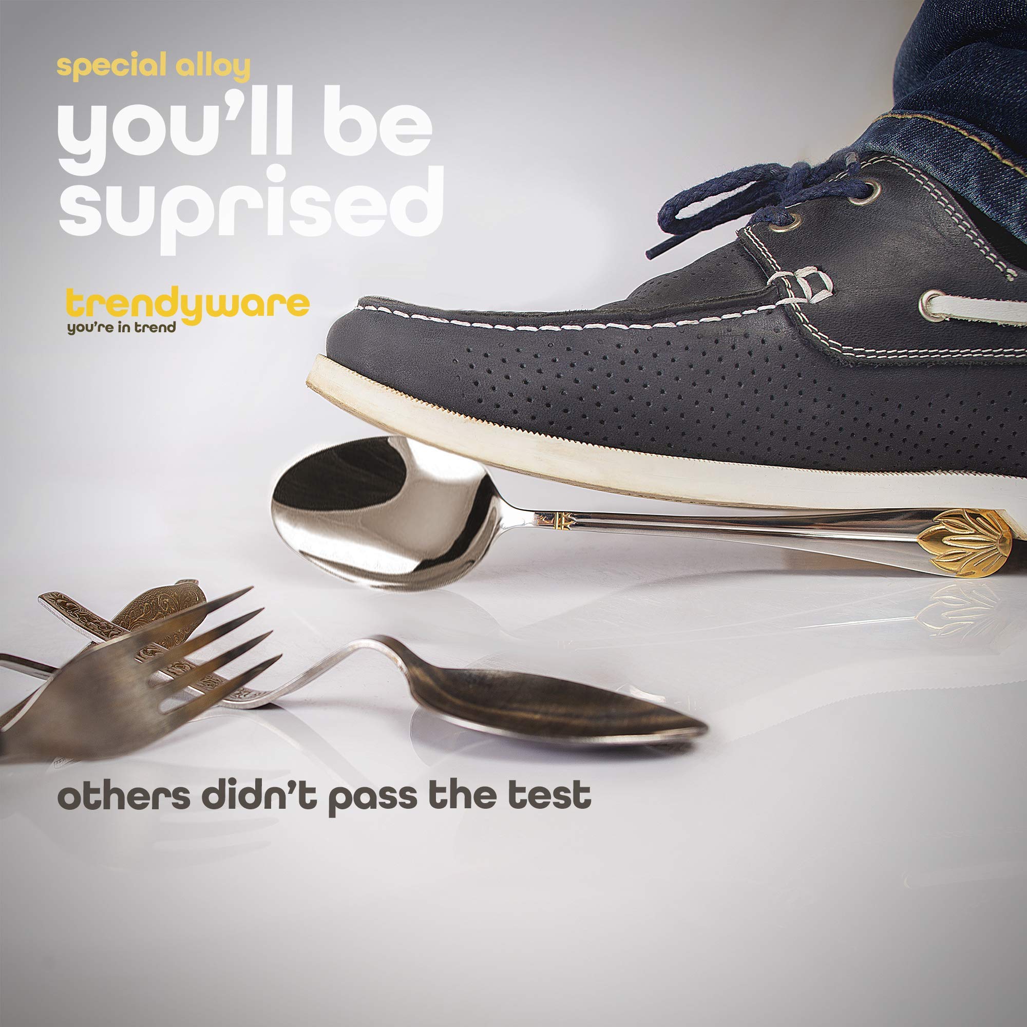 TrendyWare knife edge detail showcasing sharpness and durable stainless steel