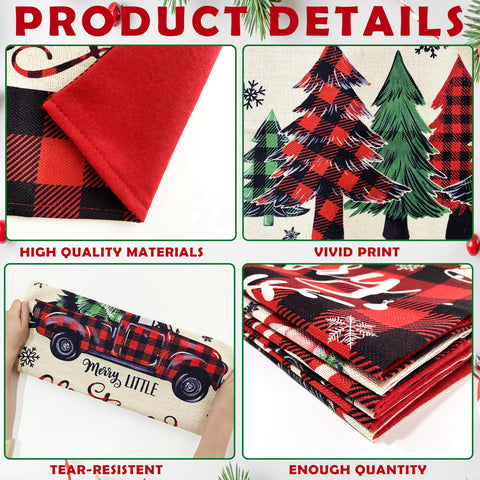 TREWAVE mixed motifs of tree, elk, snowflake for varied holiday looks