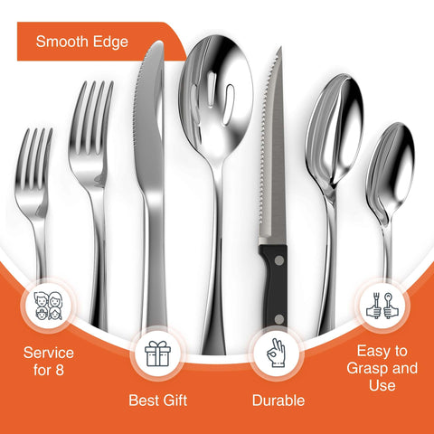 Tribal Cooking steak knife blade detail demonstrating sharp edge and reliable cutting performance