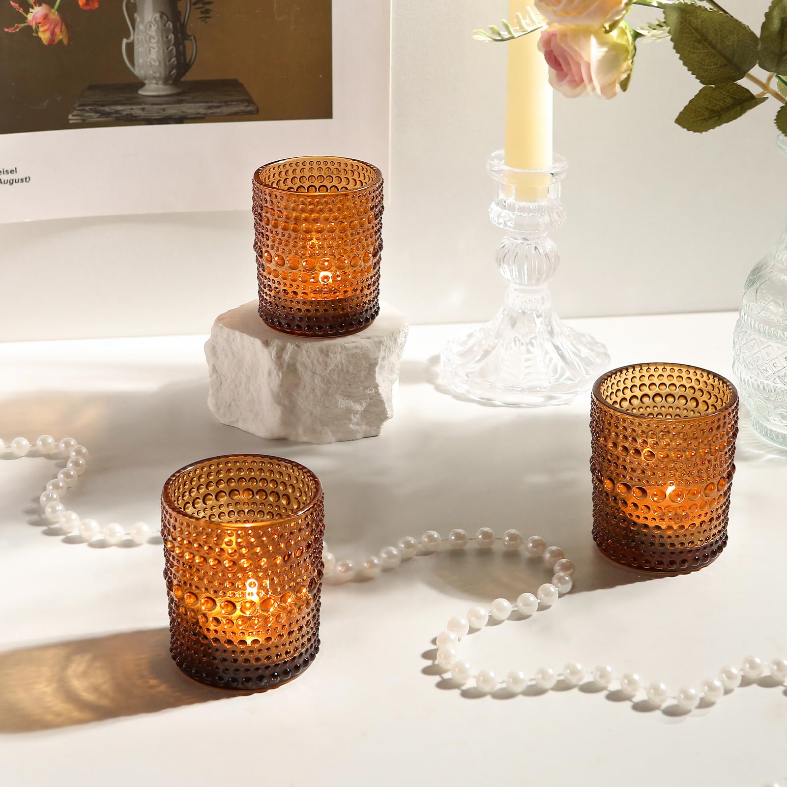 TRIRITE side view showing sturdy base and polished rim for stable candle placement