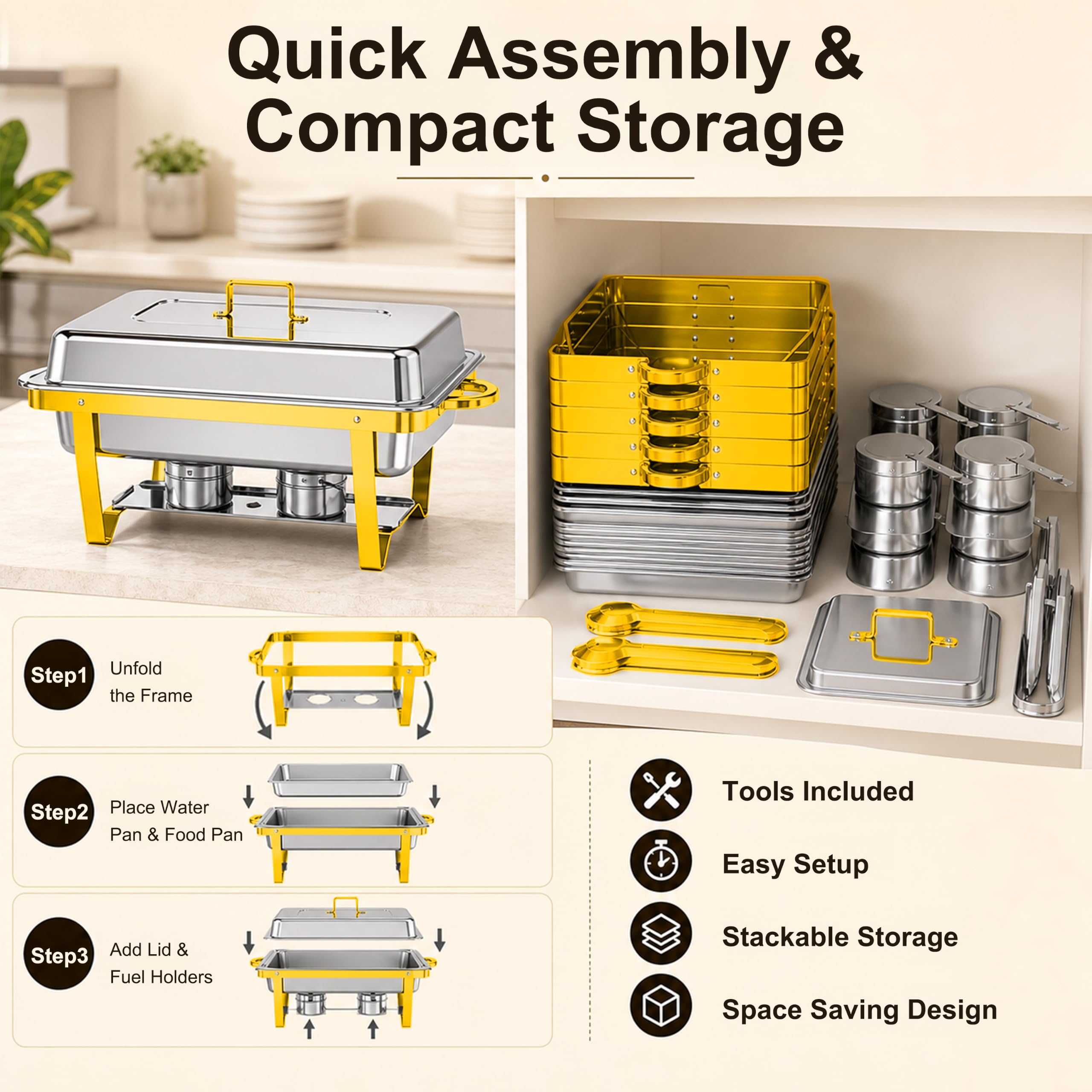 Trivico cold service with ice inserts maintaining chilled foods benefit