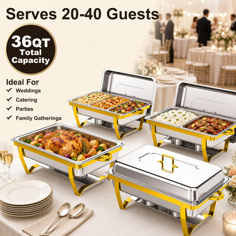 Trivico serving tongs and included accessories for streamlined service benefit