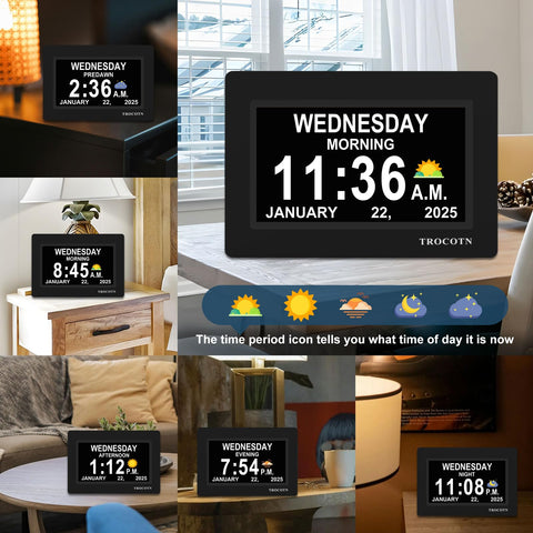 TROCOTN wall mounted in living room showing visible calendar benefits