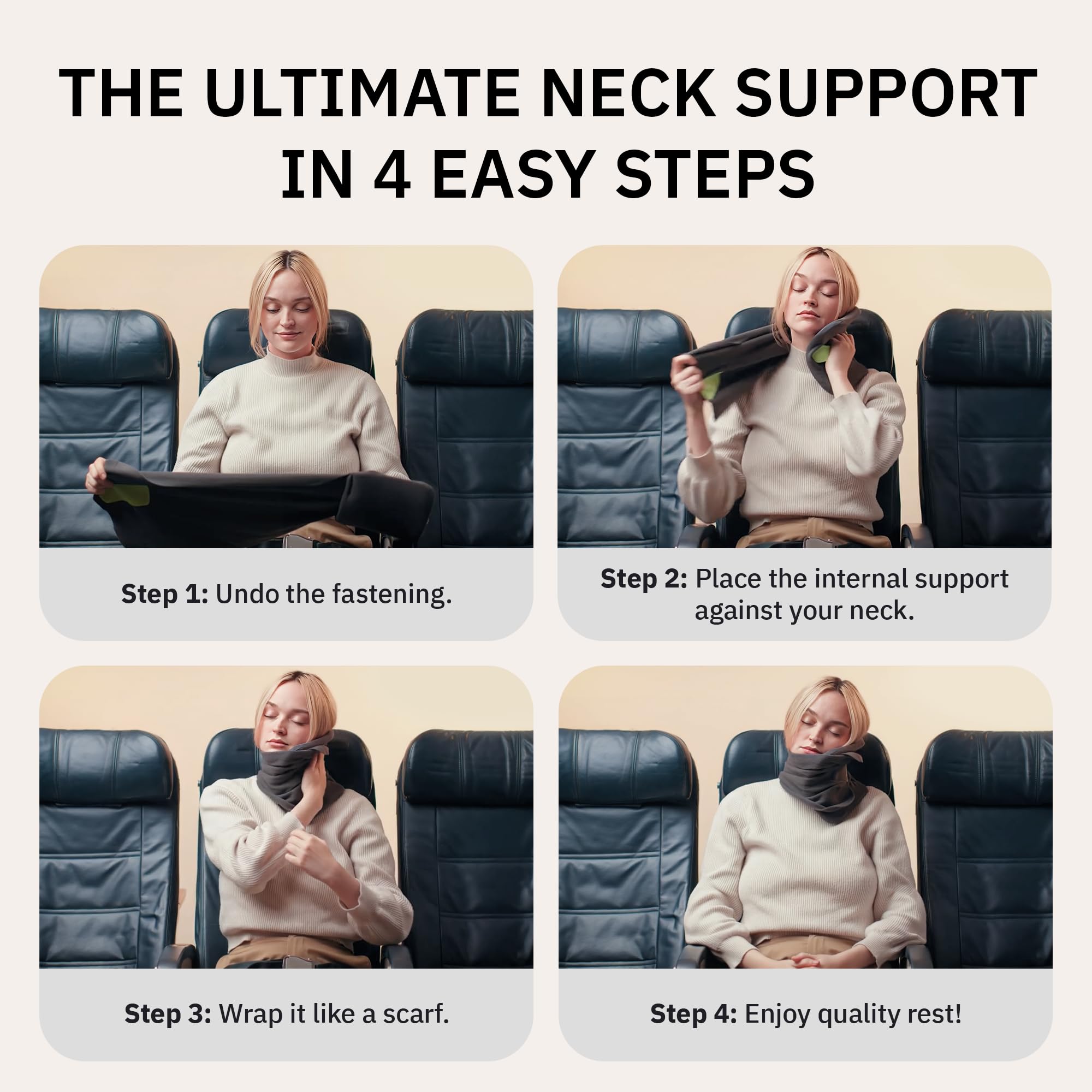 Trtl internal support close-up displaying stable neck brace benefit