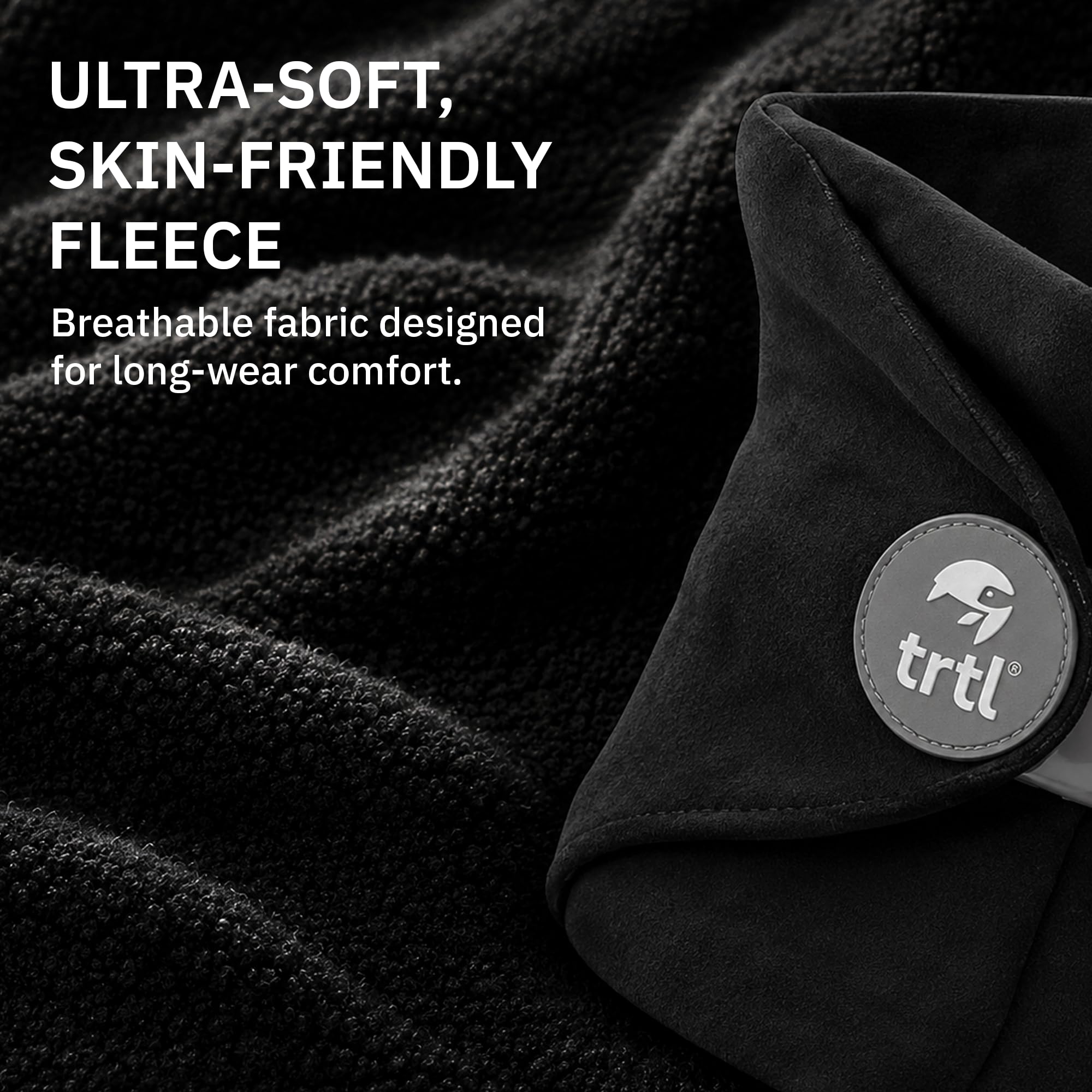 Trtl pillow removable cover ready for machine wash for simple hygiene