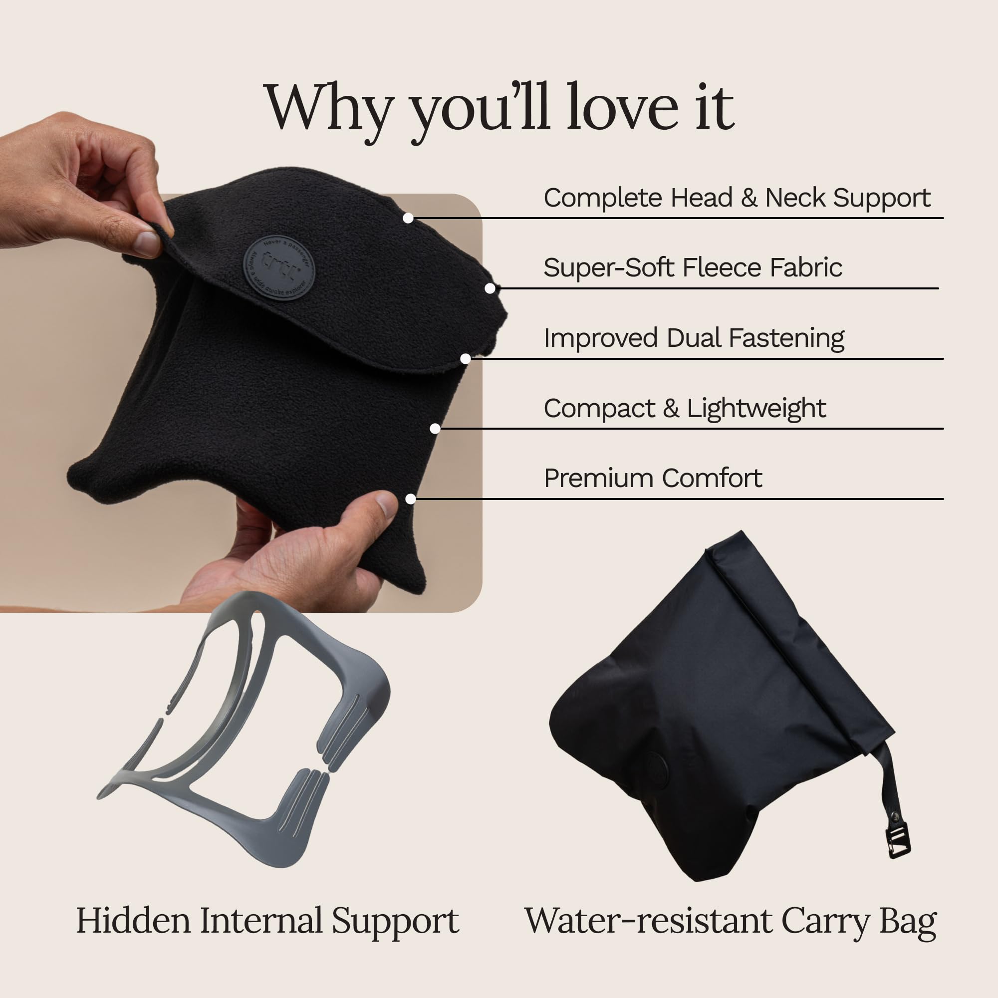 Trtl beside water bottle showing compact size and easy packing benefit