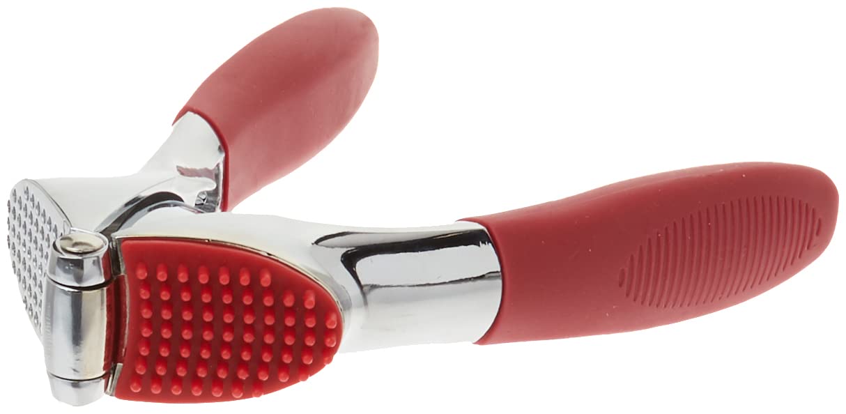 Trudeau garlic press cleaning aid action removing trapped garlic easily