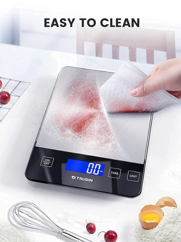 TRUDIN boxed package with USB cable and batteries included, ready-to-use convenience benefit