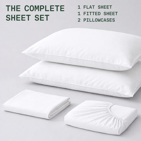 TRUE BAMBOO sheet on mattress for scale, showing fit on thicker mattresses