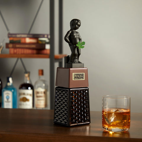 True Bonny Boy beside a liquor bottle showing compact 16 oz scale