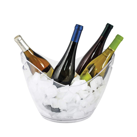 True bucket front view showing clear acrylic and easy access