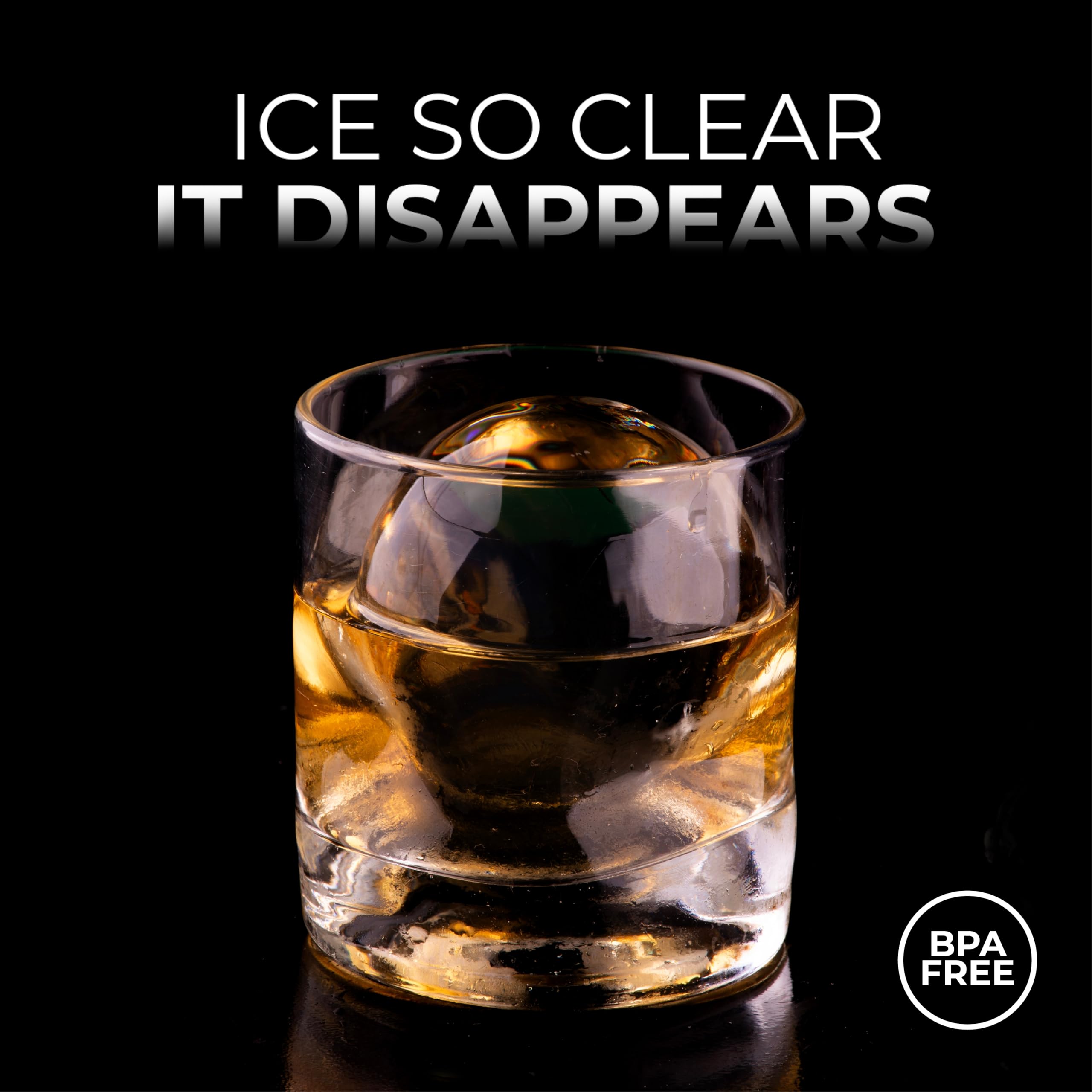 True Cubes spheres in cocktail glass showcasing slow-melt benefit