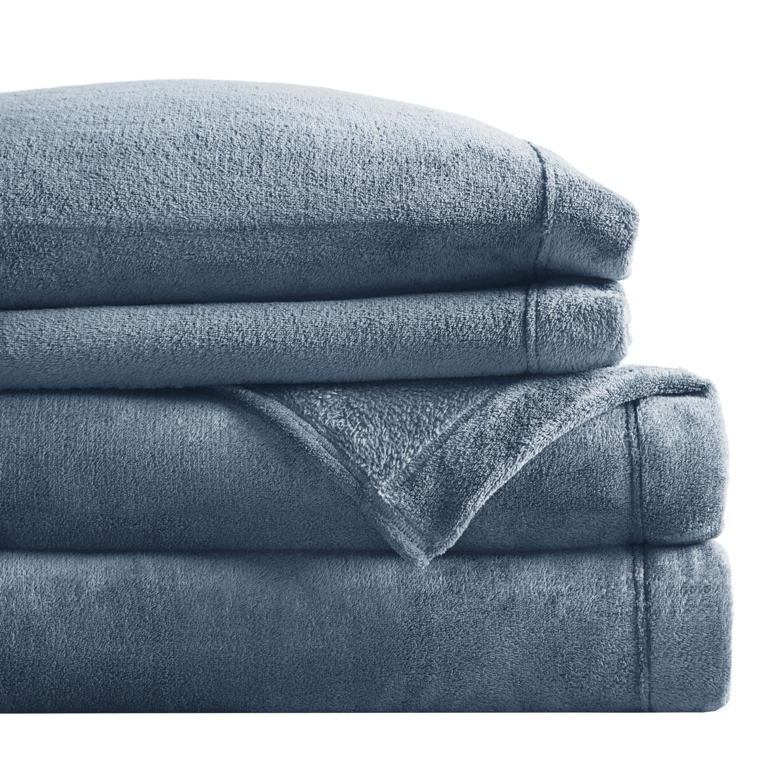 True North front packaging showing blue full sheet set and product benefit of clear presentation