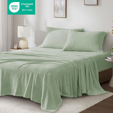 True North Soloft fitted sheet corner elastic close-up for secure fit benefit