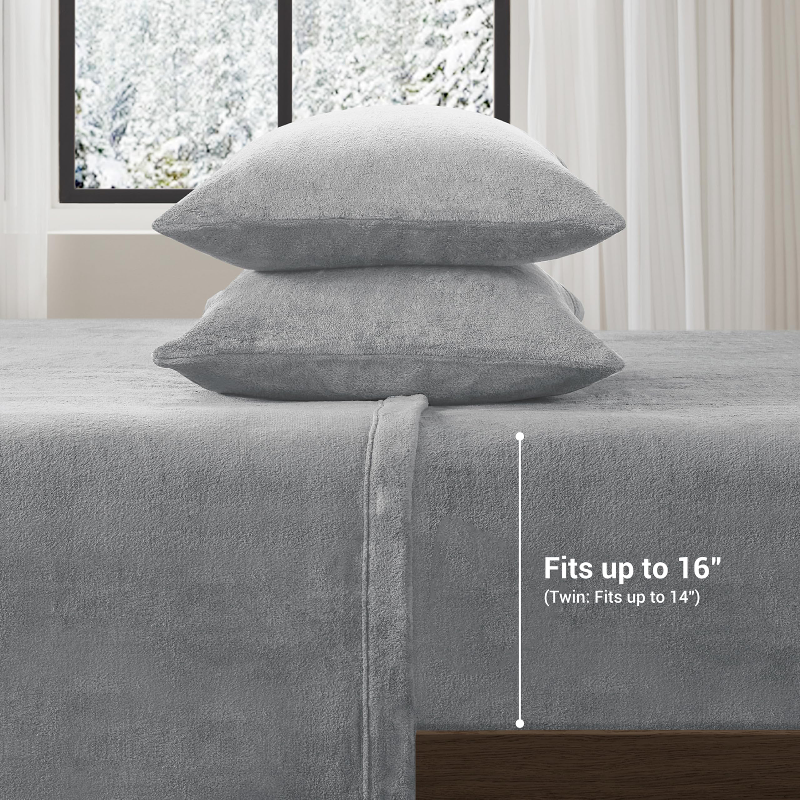 True North Soloft pillowcase detail demonstrating smooth, warm surface
